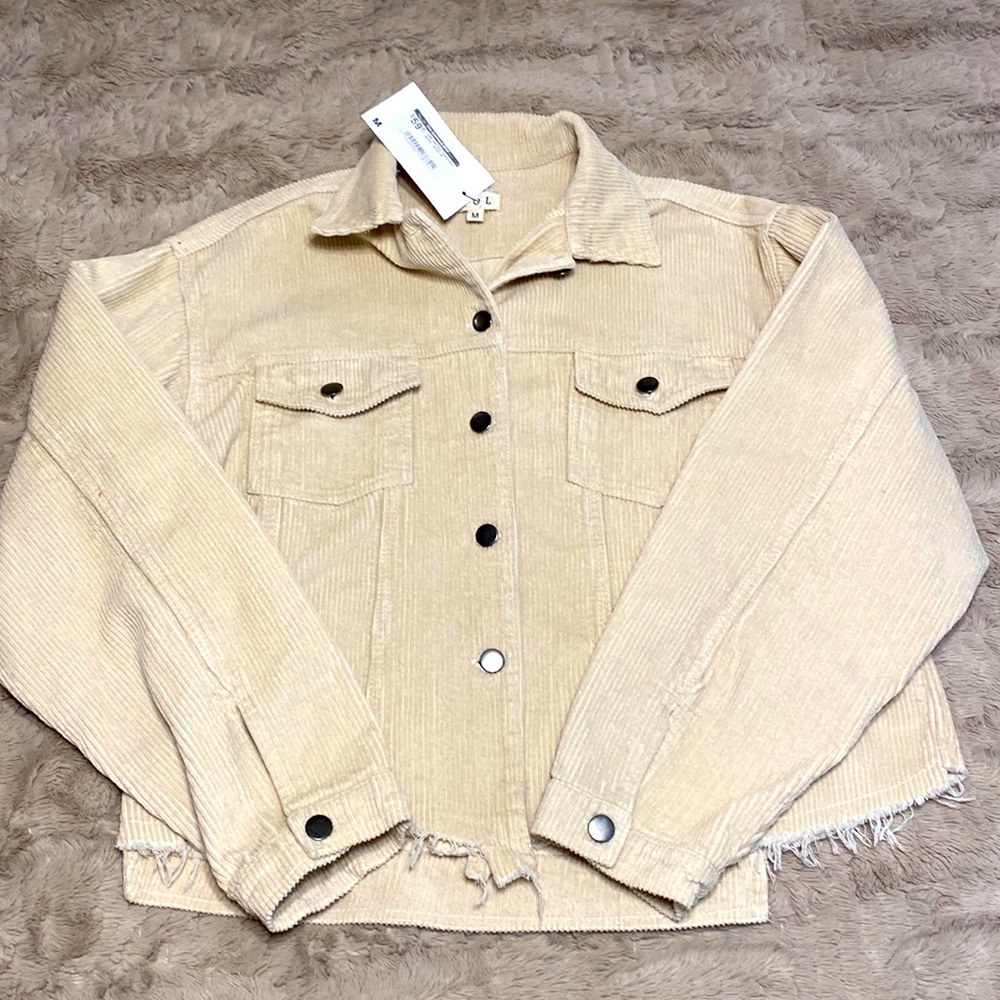 Corduroy light weight jacket POL size medium